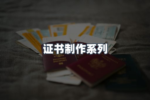 证书制作系列